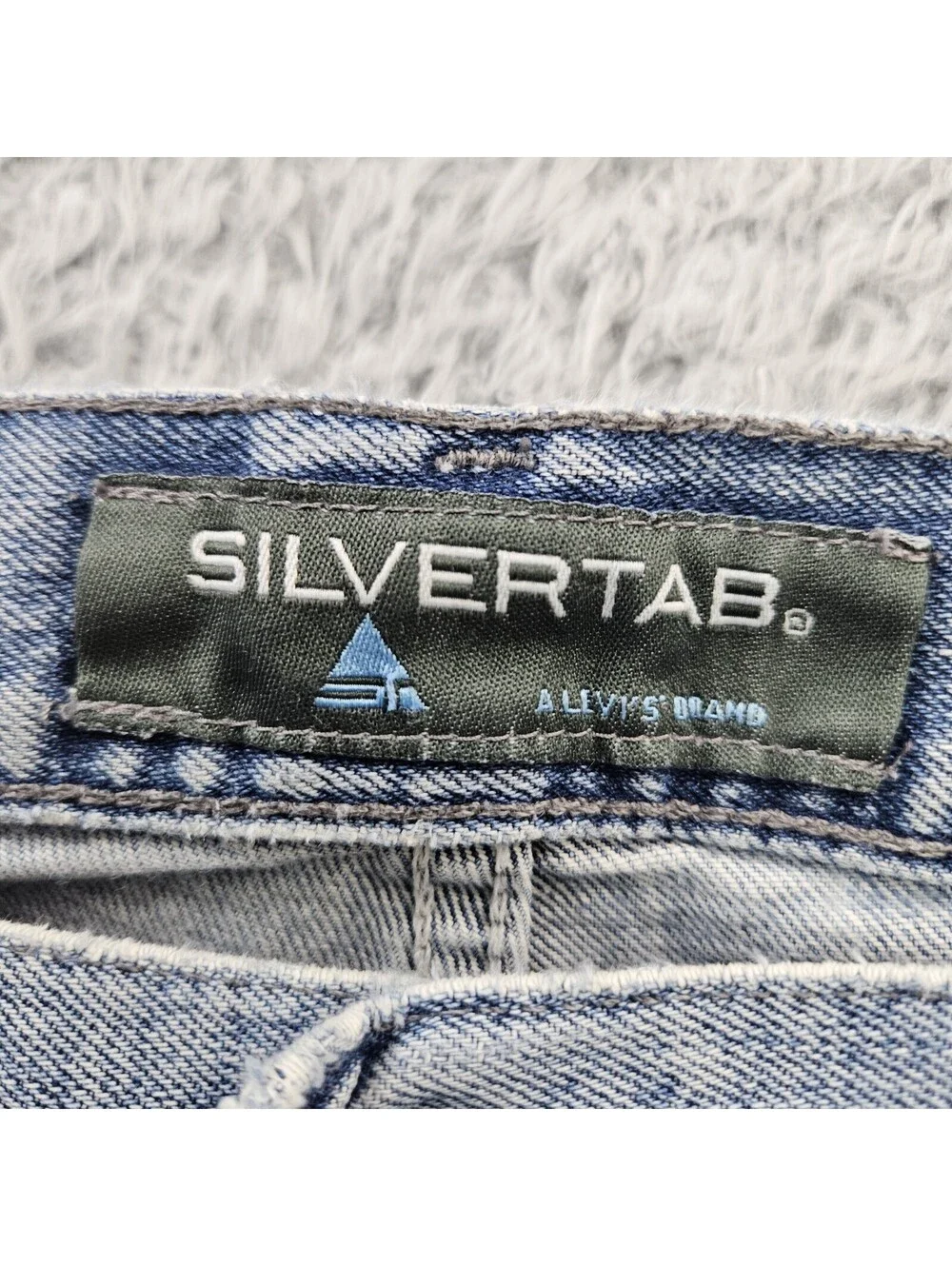 Vintage Levi's Silvertab Jeans 90s 36x30 Baggy Skater Faded *Flaw